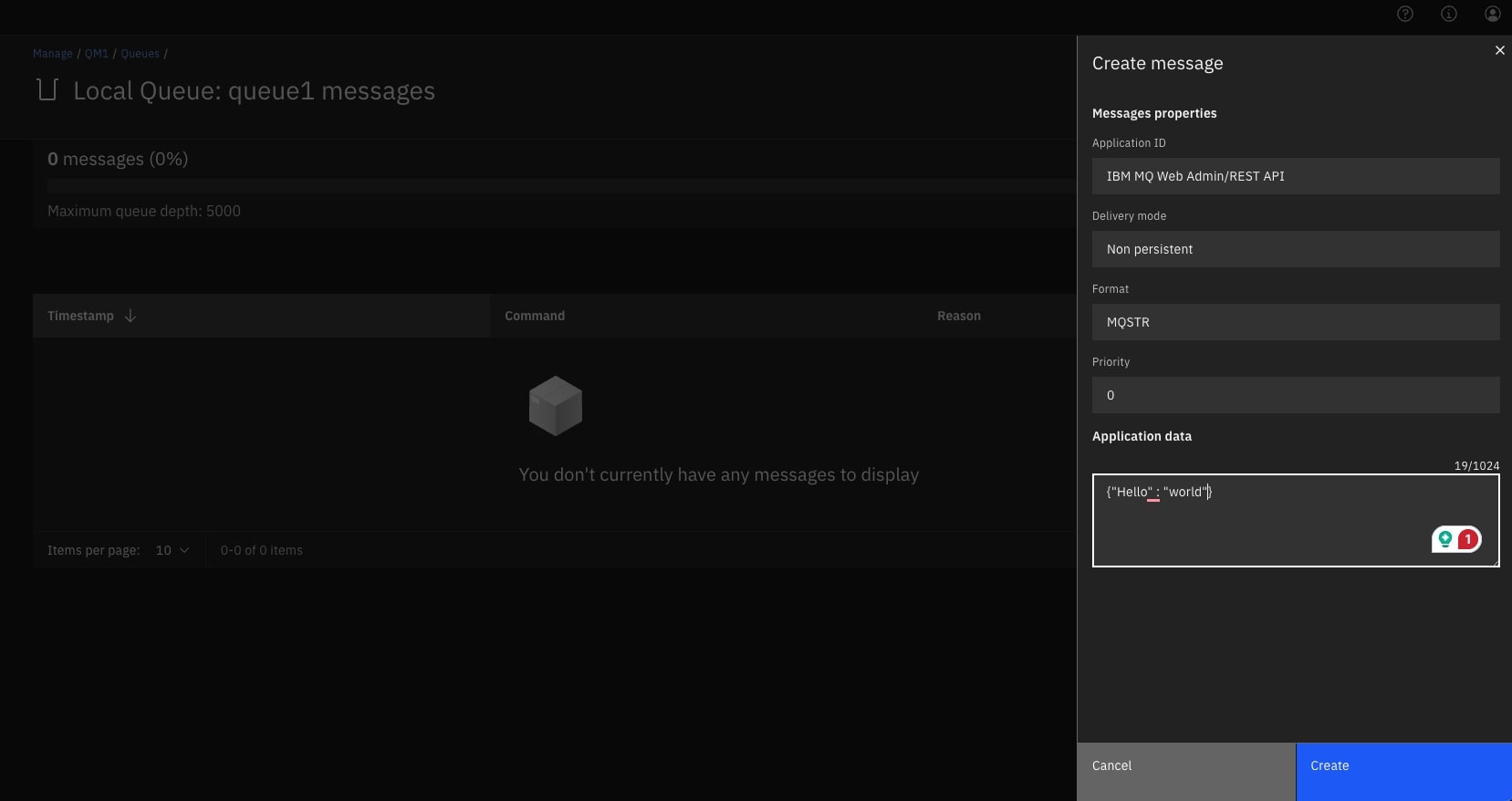 Publish Message to Queue