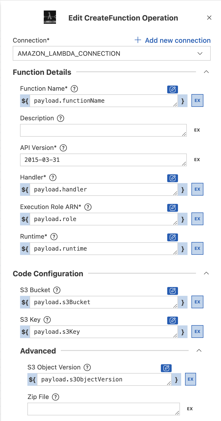 Create function