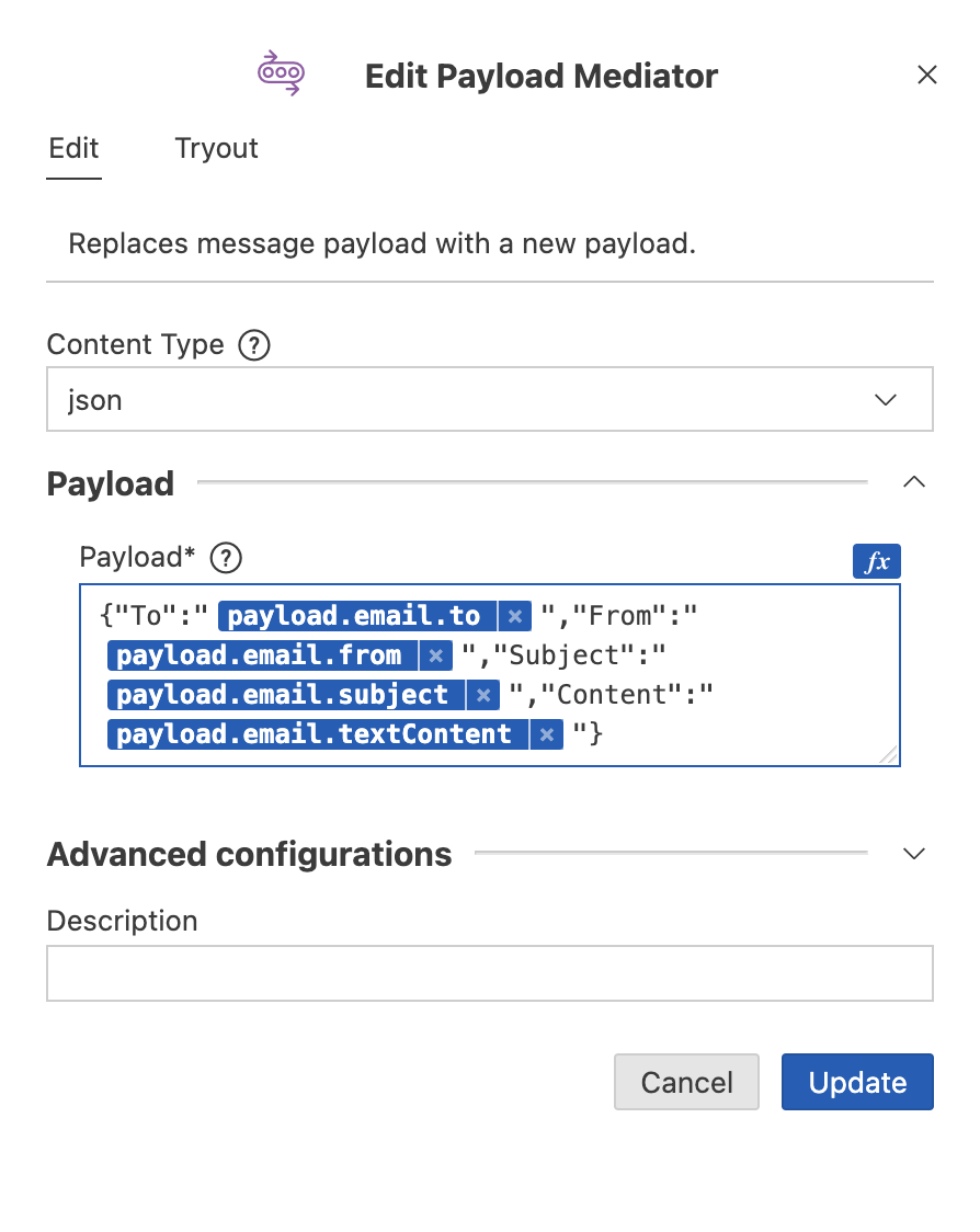 Adding payload facotry mediator.