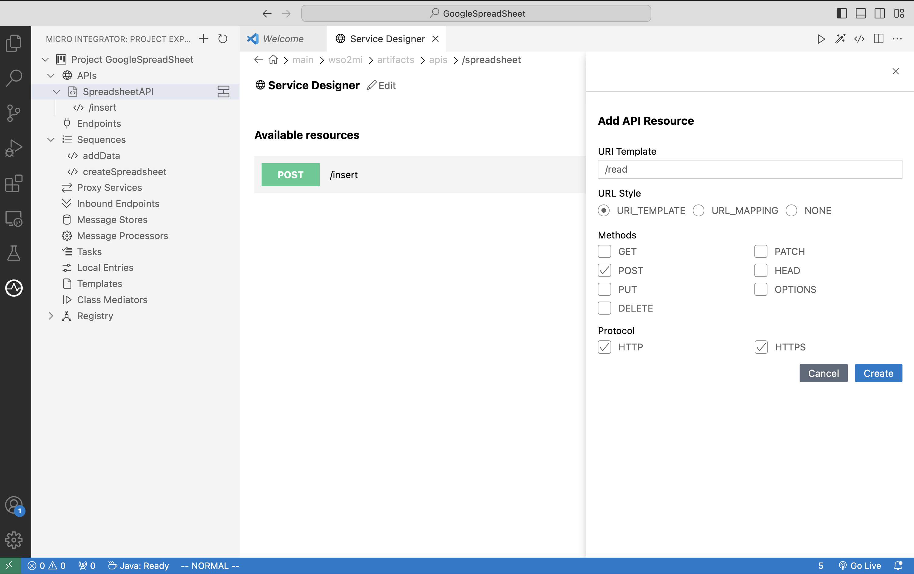 Adding an API resource