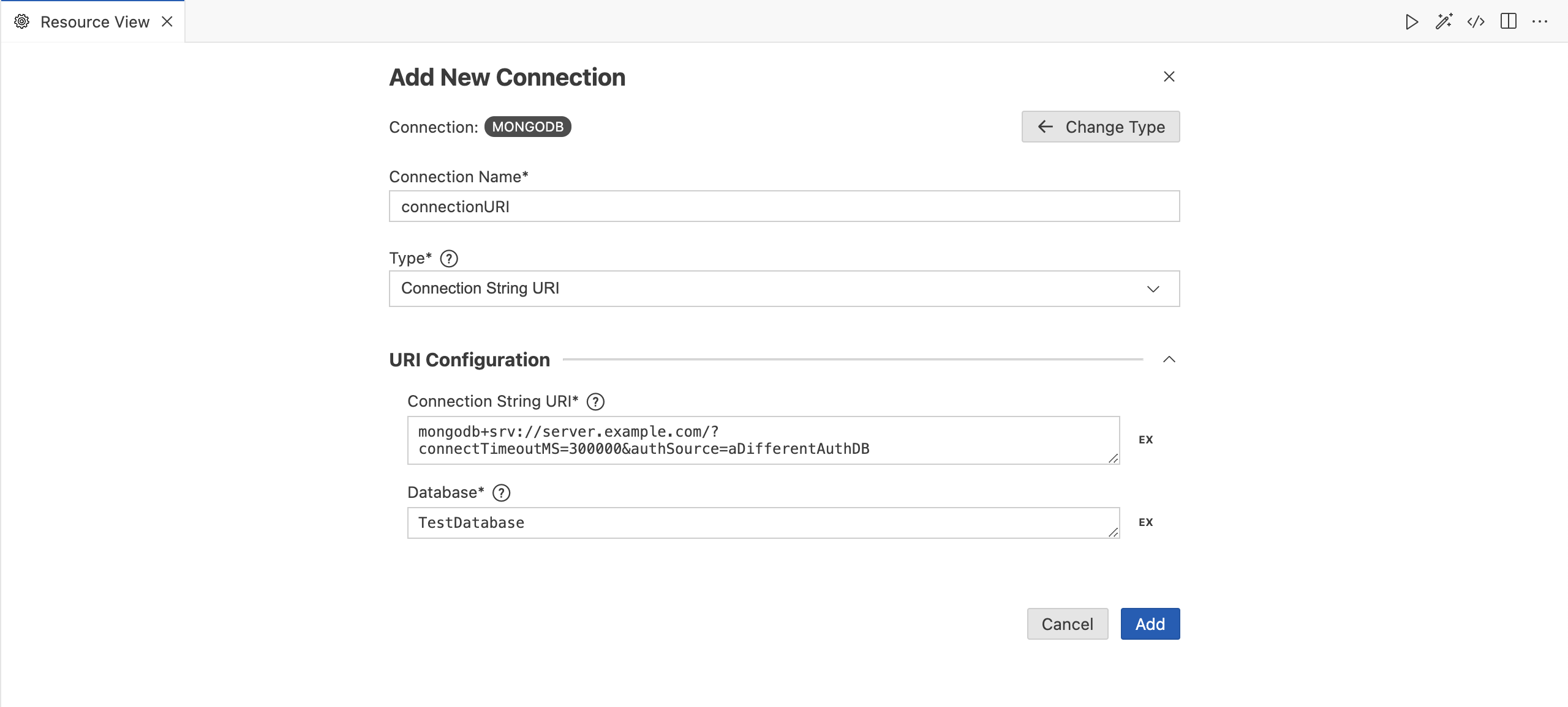 Add connection