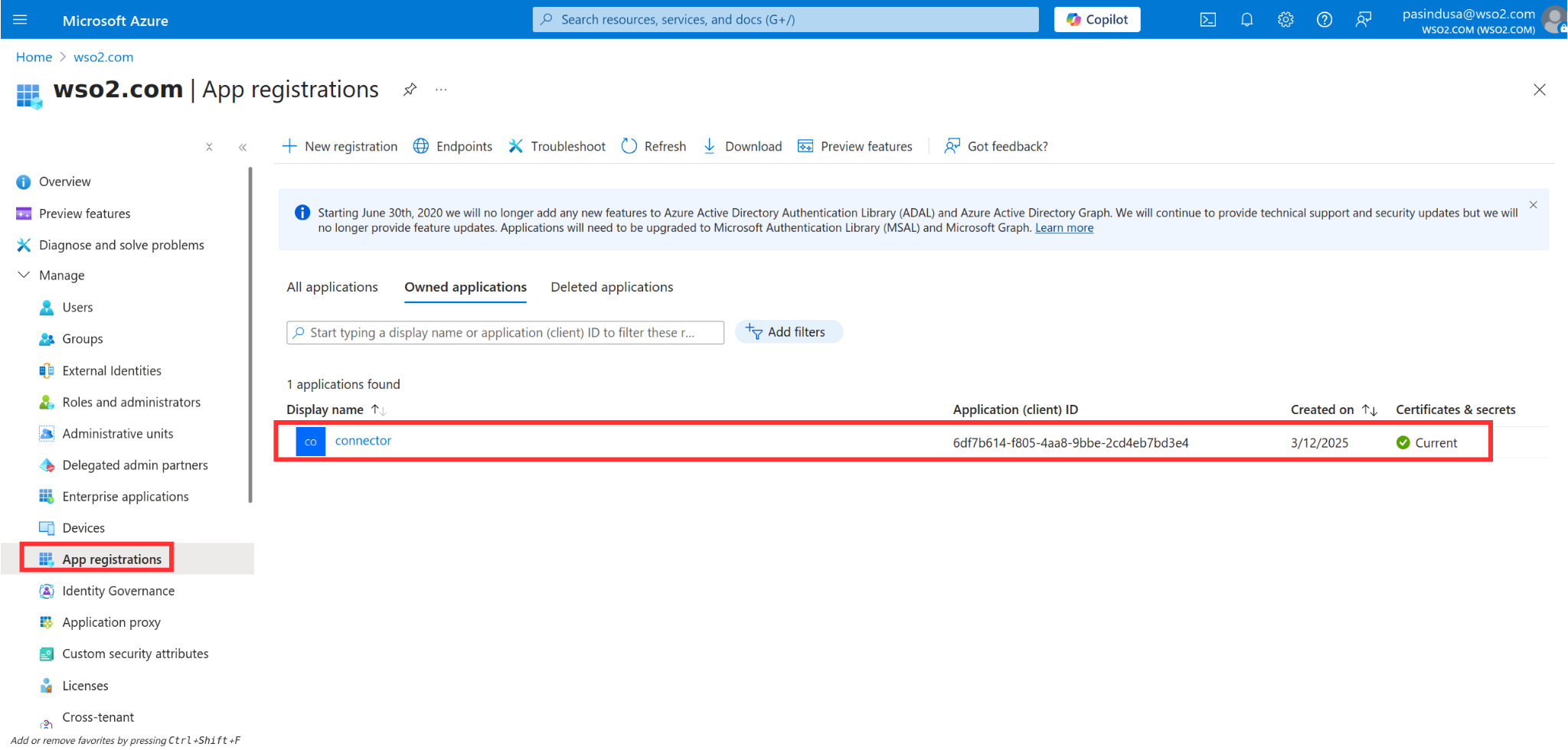 App Registrations