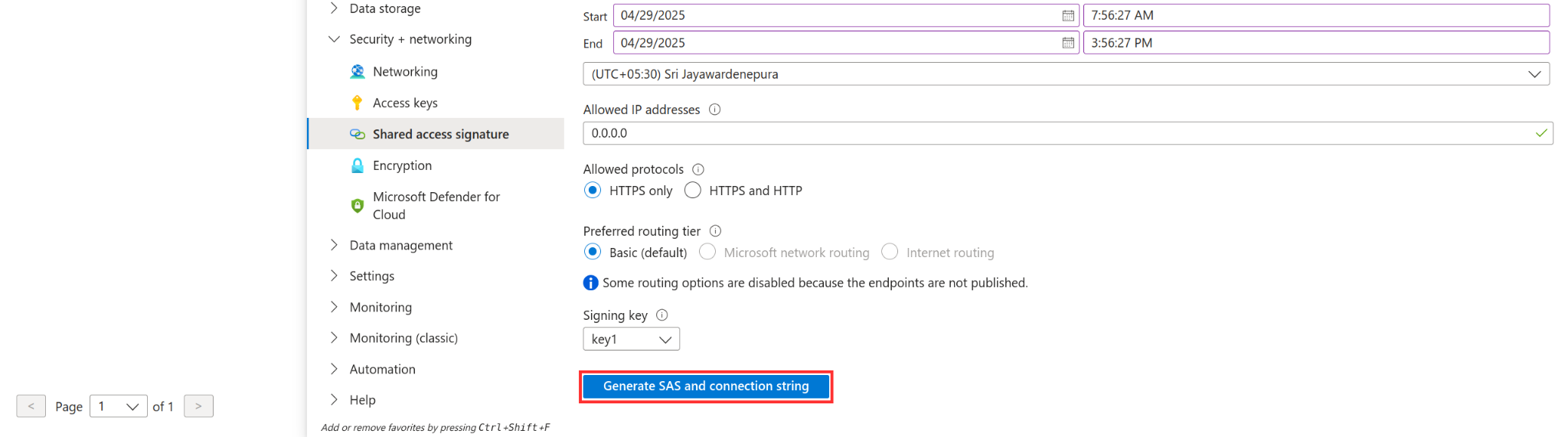Copy sas keys