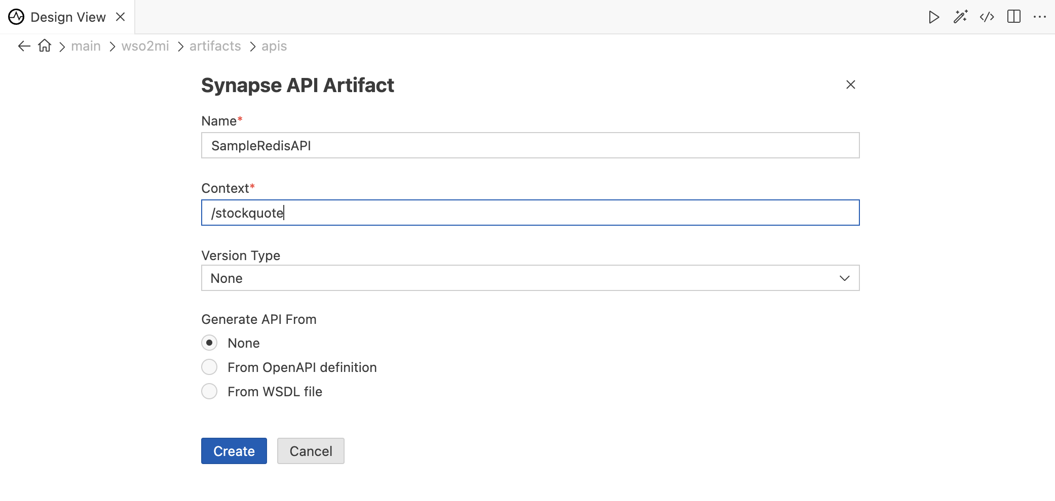 Create API