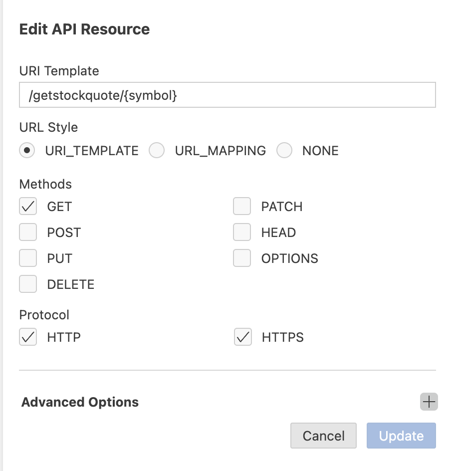 Edit API resource