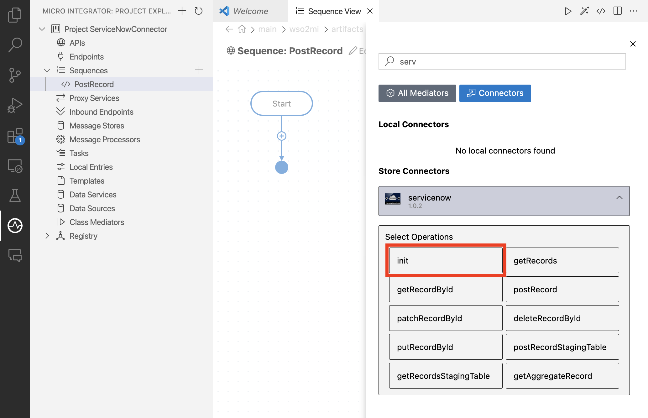 Adding init operation