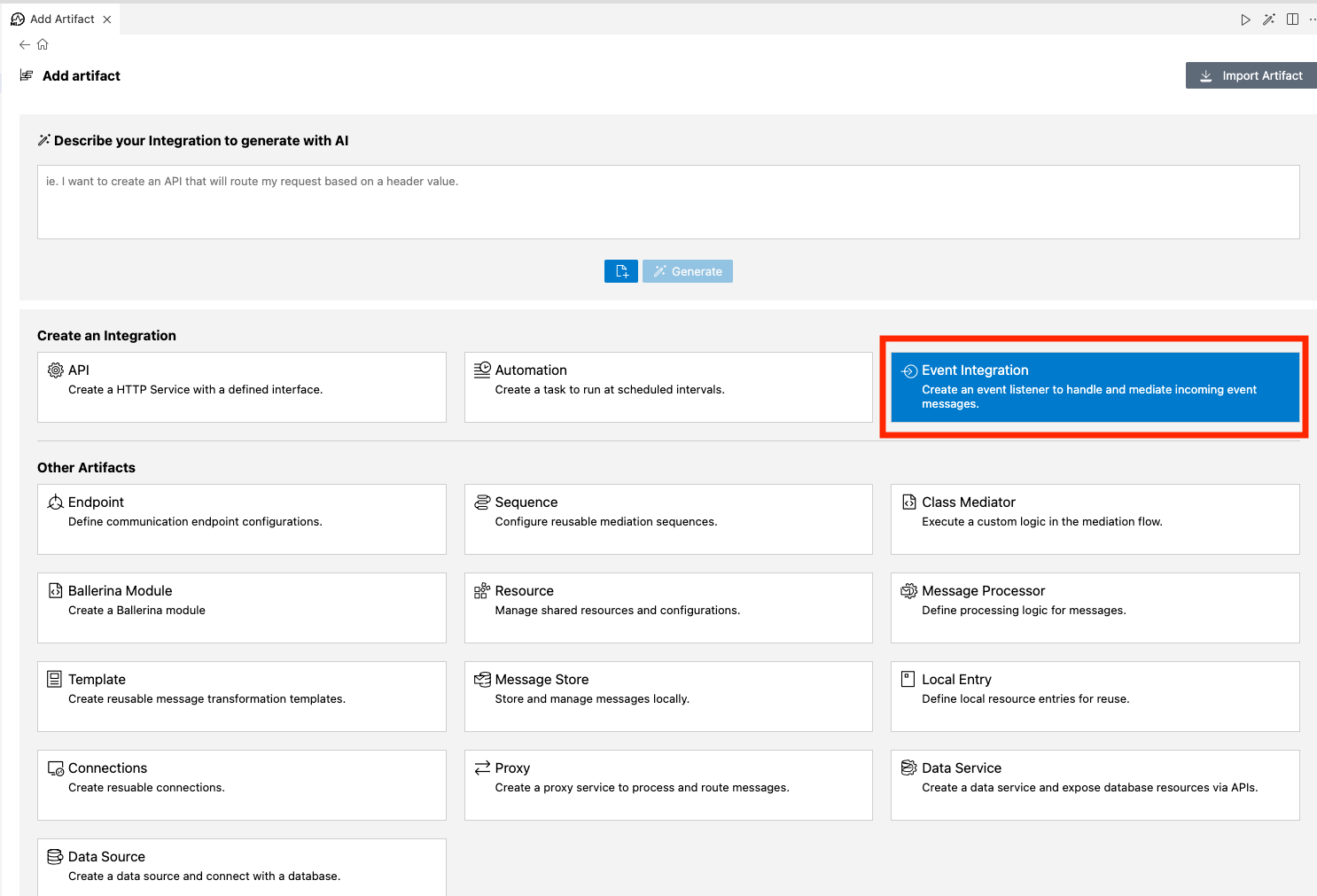 Event Integration